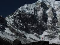 Josh and Dave in front of Langtang Lirung. (Category:  Travel)