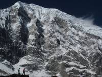 Josh and Dave in front of Langtang Lirung. (Category:  Travel)