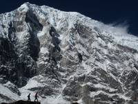 Josh and Dave in front of Langtang Lirung. (Category:  Travel)