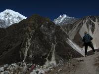 Dave heading up Tserko Ri. (Category:  Travel)