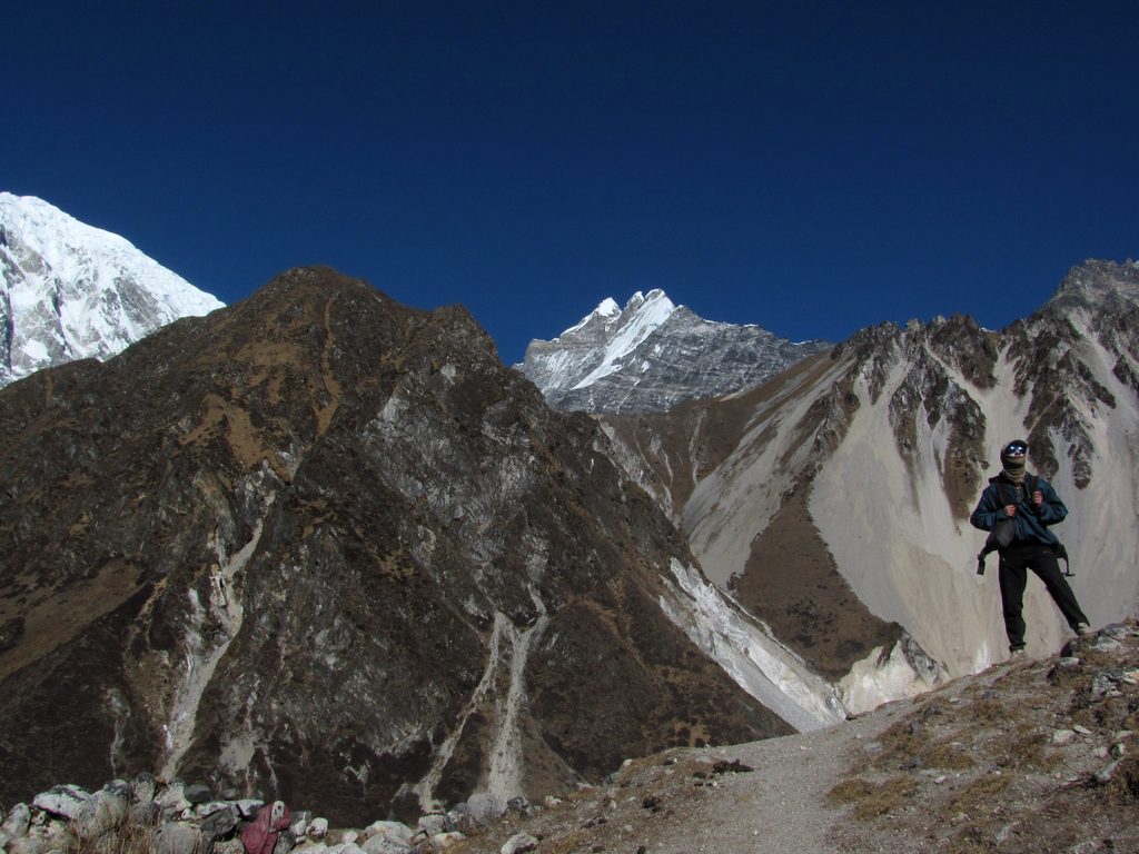 Dave heading up Tserko Ri. (Category:  Travel)