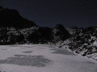 Starry skies and a moonlit landscape. (Category:  Travel)