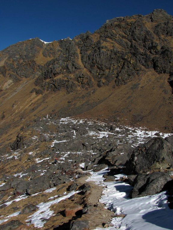 Dave and Josh hiking up to Laurebina Pass. (Category:  Travel)