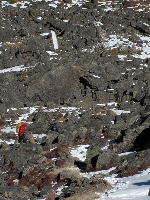 Dave and Josh hiking up to Laurebina Pass. (Category:  Travel)