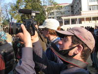 Dave shooting video. (Category:  Travel)