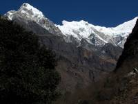 First view of Langtang II (6571m) (Category:  Travel)