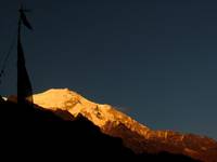 Langtang II at sunset. (Category:  Travel)