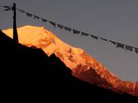 Langtang II at sunset. (Category:  Travel)