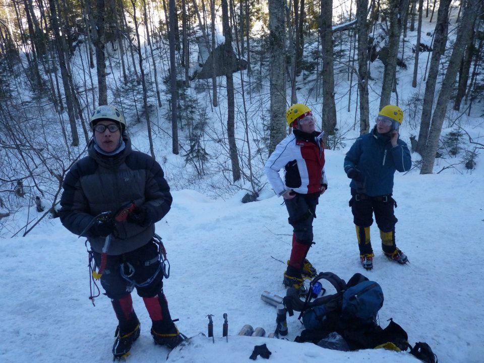 Alex, Mary Kay and Corey (Category:  Ice Climbing)