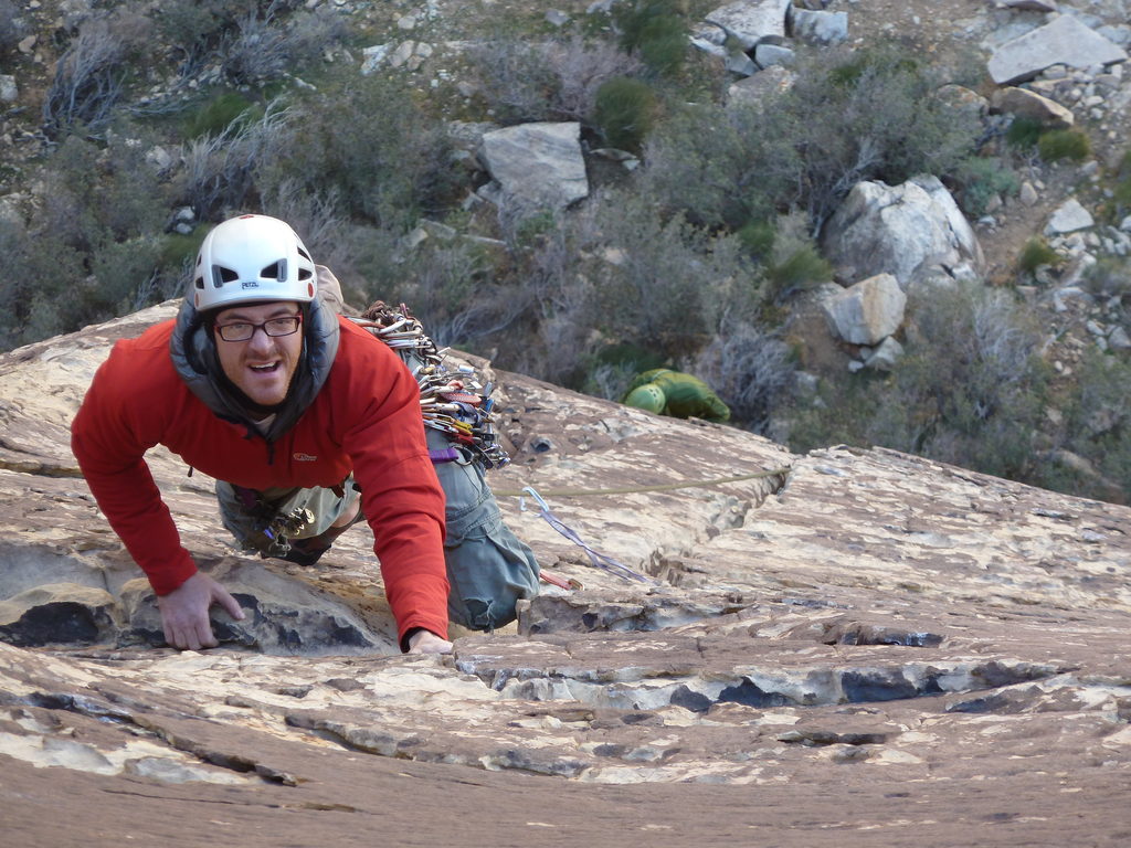 Apparently, I make funny faces when I climb. (Category:  Rock Climbing)