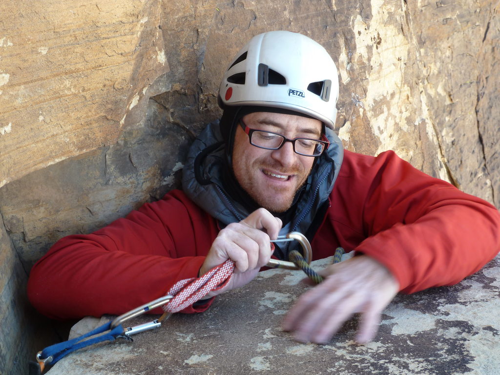 Then again, it does look pretty awkward. (Category:  Rock Climbing)