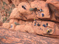 The class at Cut Your Teeth crag. (Category:  Rock Climbing)