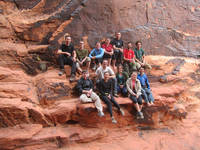 The whole class. (Category:  Rock Climbing)