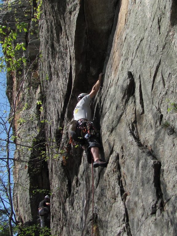 Me leading Land's End. (Category:  Rock Climbing)