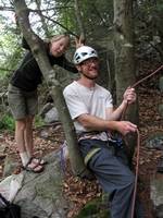 Belaying from the Butt Tree! (Category:  Rock Climbing)