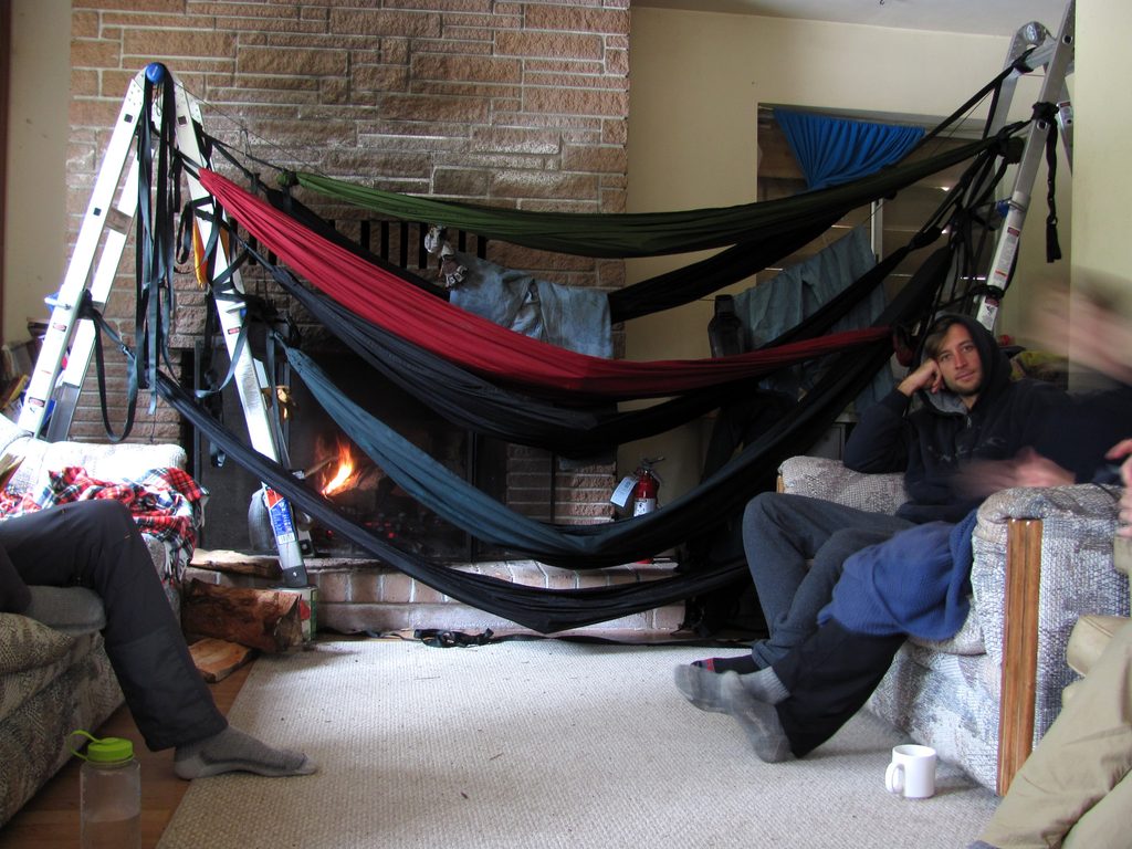 Drying gear. (Category:  Tree Climbing)