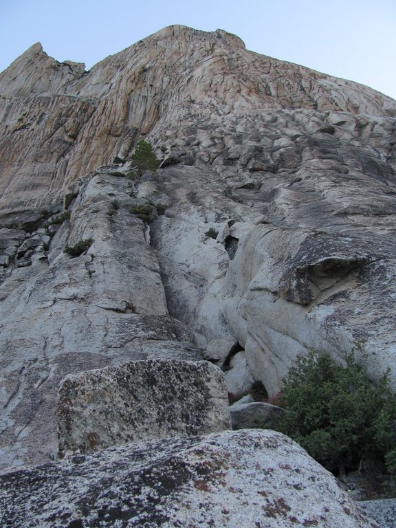 The start of Charlotte Dome. (Category:  Rock Climbing)