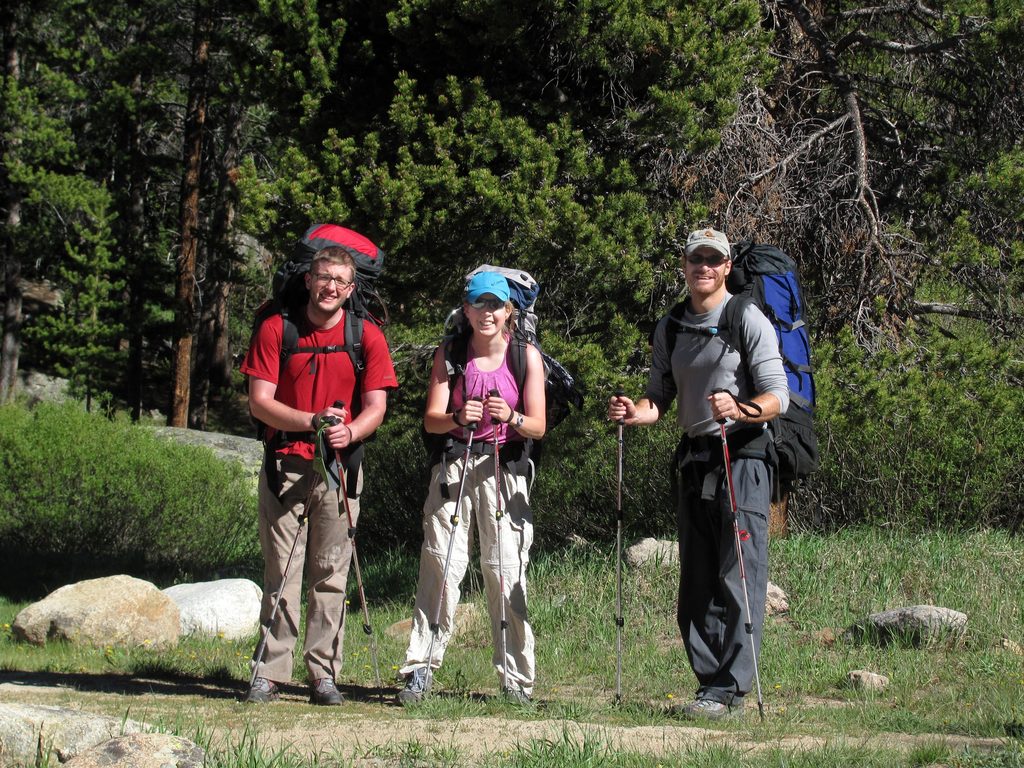 Ready to hike into the Winds. (Category:  Rock Climbing)