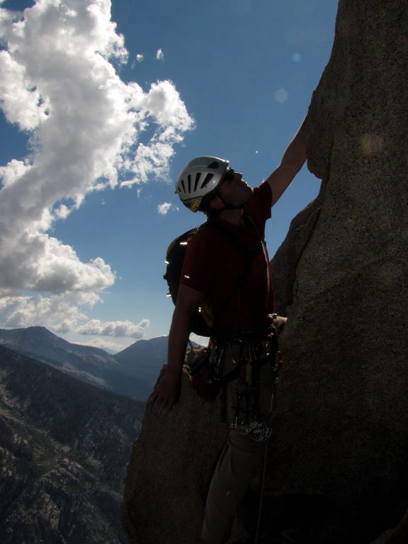 Near the top of Charlotte Dome. (Category:  Rock Climbing)