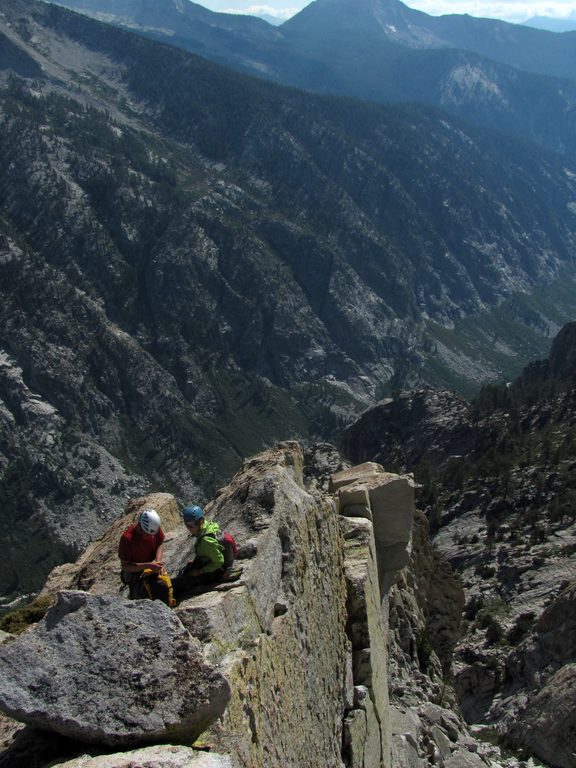 The summit ridge. (Category:  Rock Climbing)