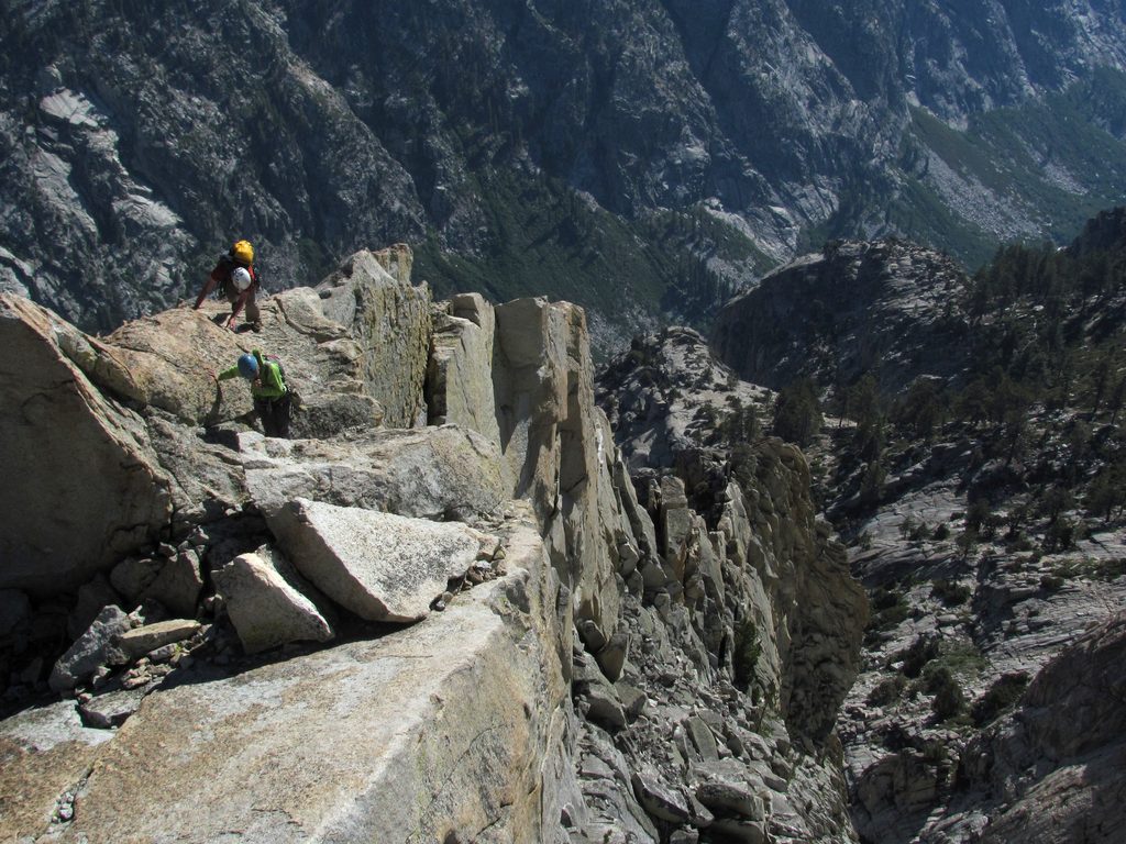 The summit ridge. (Category:  Rock Climbing)