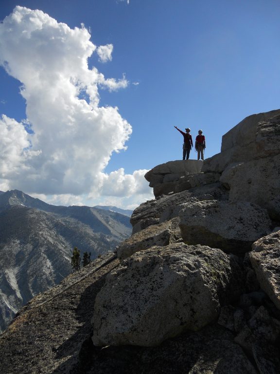 Mike and I atop Charlotte Dome. (Category:  Rock Climbing)