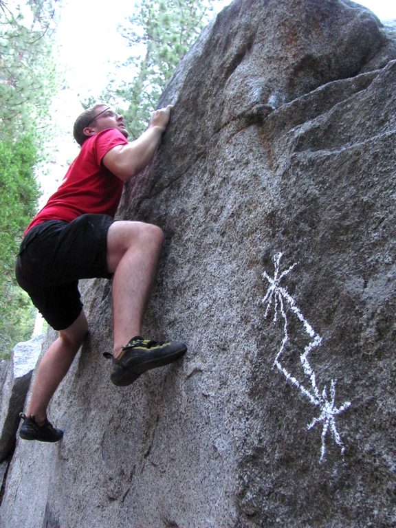 Mike on... Midnight Lightning? (Category:  Rock Climbing)