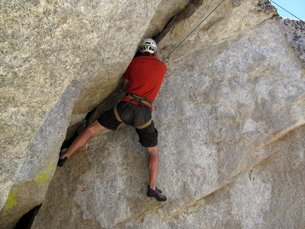 Me on Potluck. (Category:  Rock Climbing)