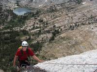 Mike on Cathedral Peak. (Category:  Rock Climbing)