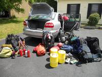 Getting ready to tetris the car for the first time. (Category:  Rock Climbing)