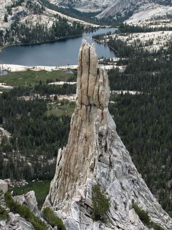 Attempting to climb the East Face. (Category:  Rock Climbing)