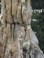 Attempting to climb the East Face. (Category:  Rock Climbing)