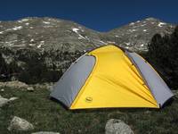 My campsite beneath Sundance Pinnacle. (Category:  Rock Climbing)