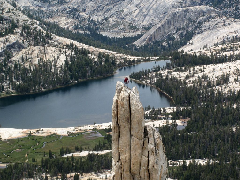 Atop Eichorn's Pinnacle. (Category:  Rock Climbing)