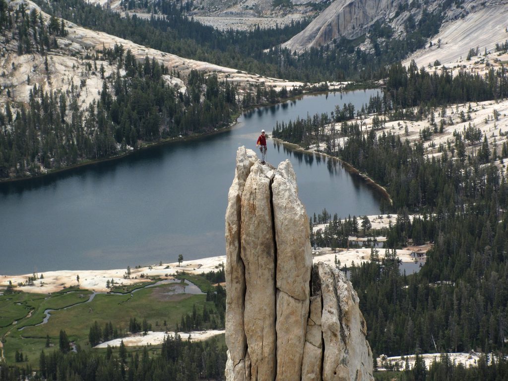 Atop Eichorn's Pinnacle. (Category:  Rock Climbing)