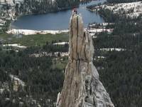 Mike and Beth atop Eichorn's Pinnacle. (Category:  Rock Climbing)