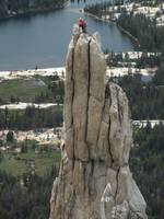 Mike and Beth atop Eichorn's Pinnacle. (Category:  Rock Climbing)