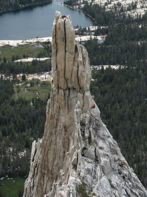 Mike rappelling. (Category:  Rock Climbing)