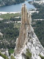 The party behind us on top of Eichorn's Pinnacle. (Category:  Rock Climbing)