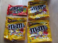 During one of our food shopping trips, the store was out of the party size bags of peanut M&Ms. (Category:  Rock Climbing)