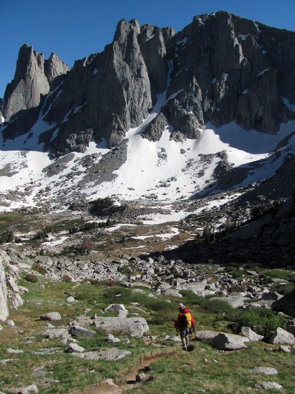 Walking back to camp. (Category:  Rock Climbing)