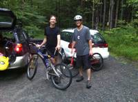 Yamin and me and some bikes. (Category:  Biking)