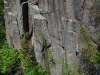 Tammy on Mystery Achievement. (Category:  Rock Climbing)