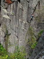 Tammy on Mystery Achievement. (Category:  Rock Climbing)