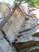 Molly on Ant's Line. (Category:  Rock Climbing)