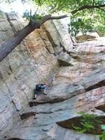 Molly on Ant's Line. (Category:  Rock Climbing)