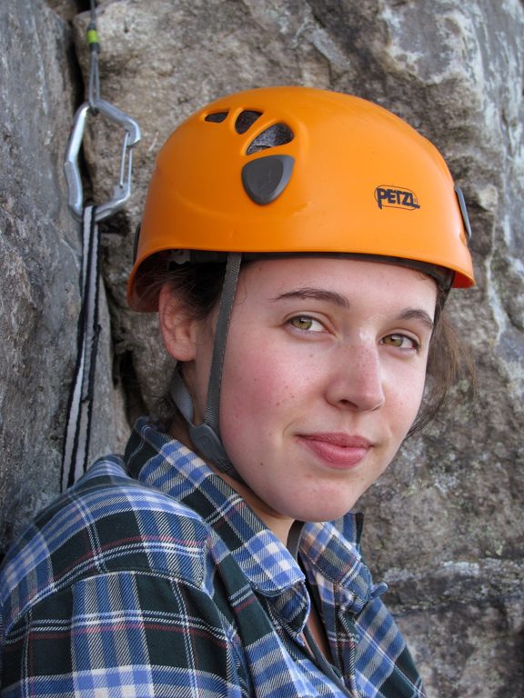 Molly on Beginner's Delight. (Category:  Rock Climbing)