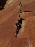 Yamin leading Warm-Up. (Category:  Rock Climbing)