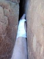 Incredible Hand Crack is perfect hands the whole way. (Category:  Rock Climbing)