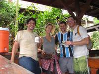 Stephen and Sarah with our truffles and chocolate milk. (Category:  Travel)